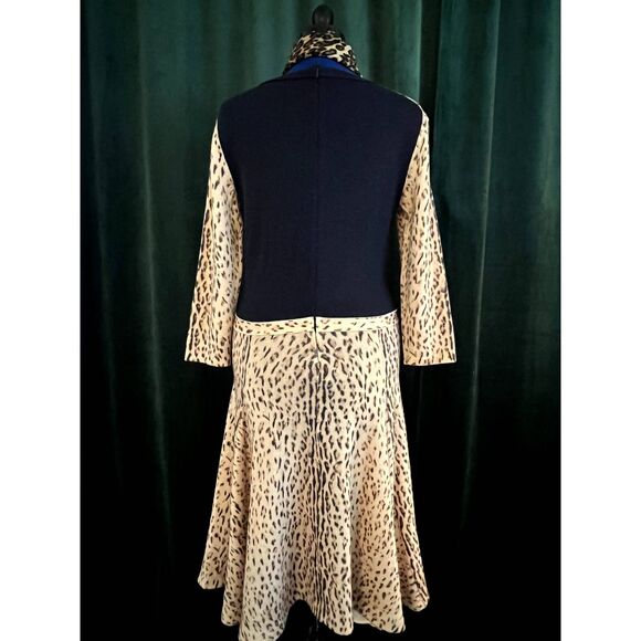 Rachel Roy I Designer Animal Print Knit Dress I Sweater Dress - Picture 4 of 8